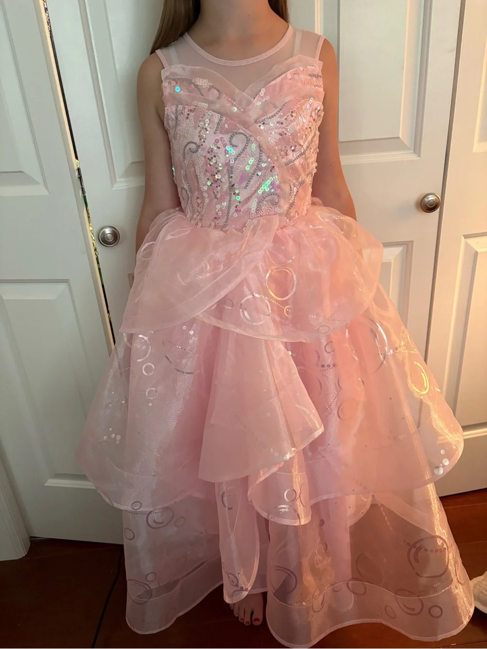 Spirit Pink Sequin Tulle Glinda Dress